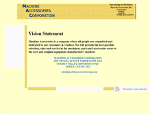 Tablet Screenshot of machineaccessoriescorp.com